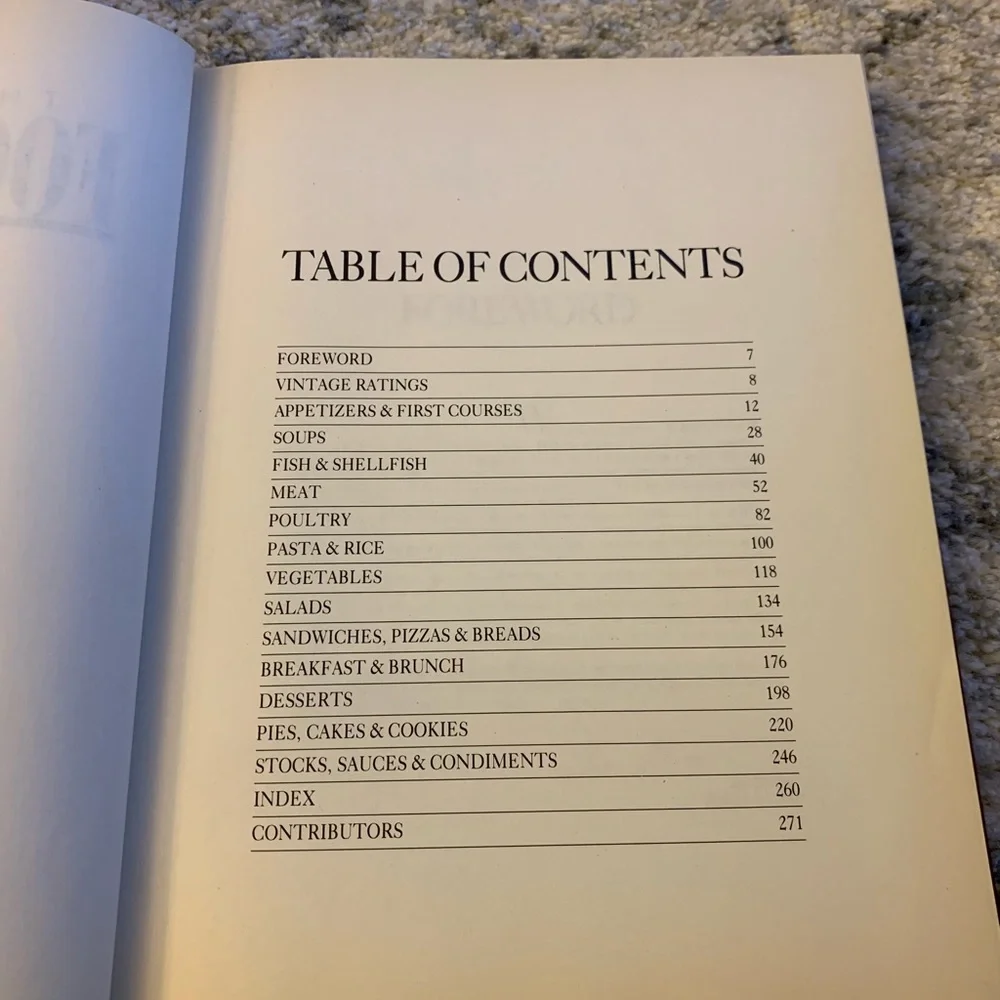 Food & Wine Cookbook